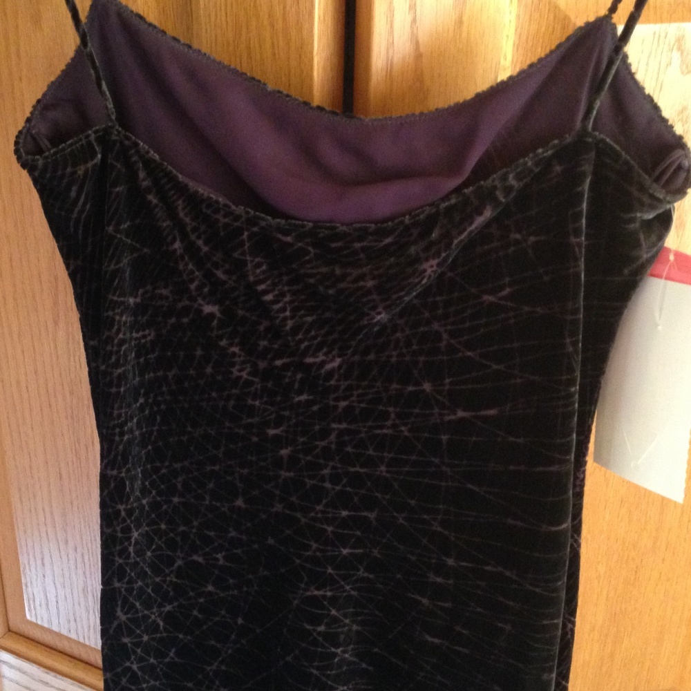 CALVIN KLEIN COLLECTION -Licorice Velvet Dress-NWT